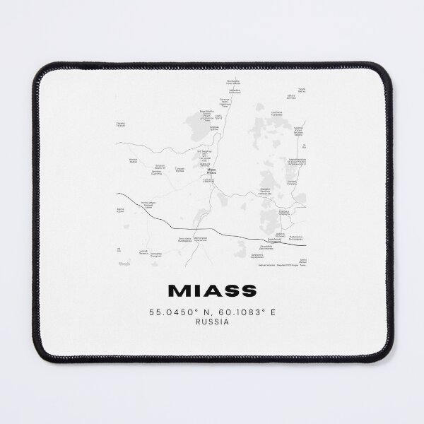 Item preview, Miass City Map – Modern Minimalist Russia Poster designed and sold by RM-Journey.