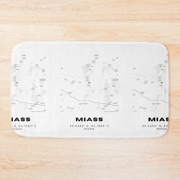 Item preview, Miass City Map – Modern Minimalist Russia Poster designed and sold by RM-Journey.