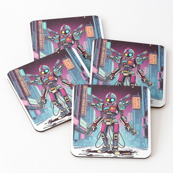 Item preview,  Retro 80's style robot warrior cool style designed and sold by Vintage Designs +.
