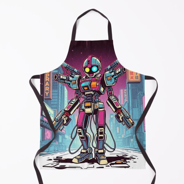 Item preview,  Retro 80's style robot warrior cool style designed and sold by Vintage Designs +.