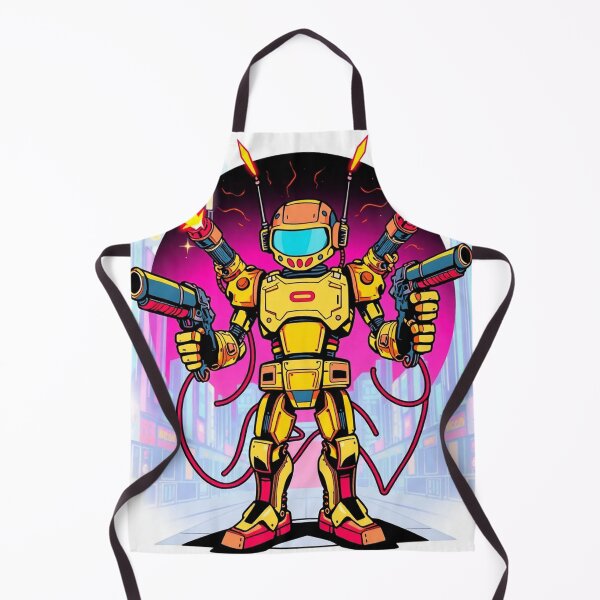 Item preview,  Retro 80's style robot warrior cool style designed and sold by Vintage Designs +.