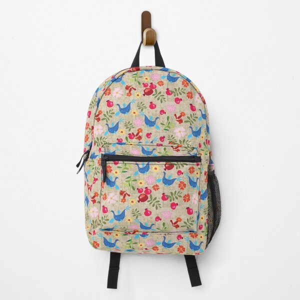 Item preview, Floral pomegranate and bird pattern designed and sold by sonaadalian.
