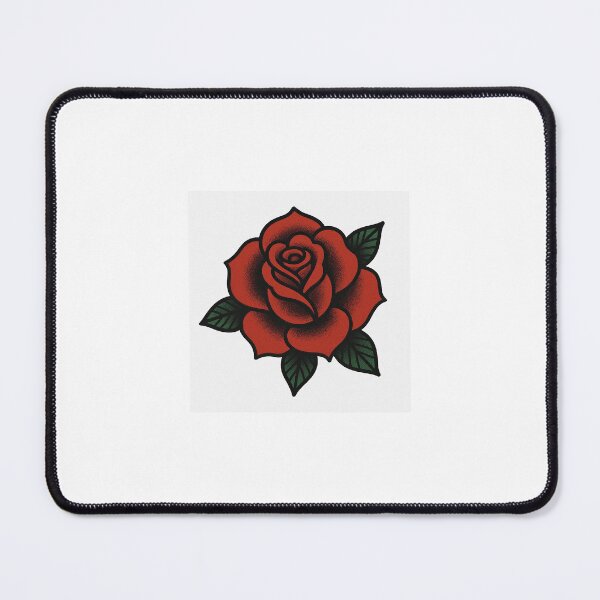 Item preview, Traditional old school red rose designed and sold by Tattoo Illustrations.