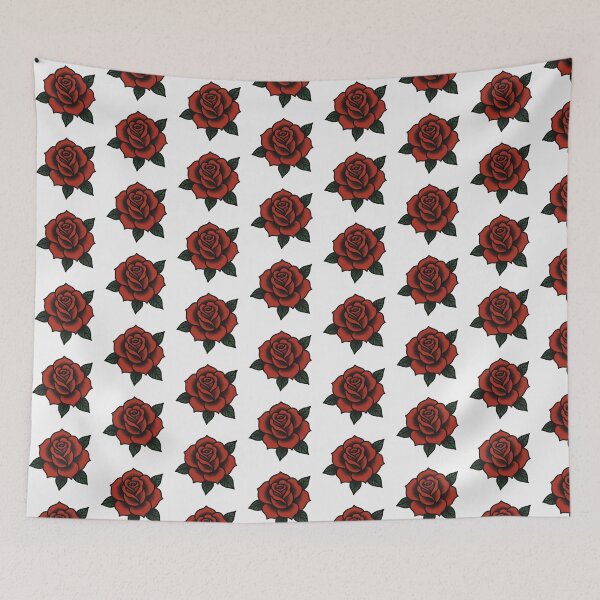 Item preview, Traditional old school red rose designed and sold by Tattoo Illustrations.