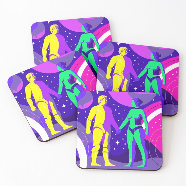 Item preview, Fantasy Neon Vibrant Heroes Colorful Art Sci-Fi Futuristic designed and sold by ART ATTACK ZONE.