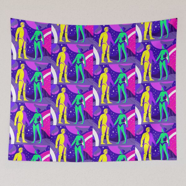 Item preview, Fantasy Neon Vibrant Heroes Colorful Art Sci-Fi Futuristic designed and sold by ART ATTACK ZONE.