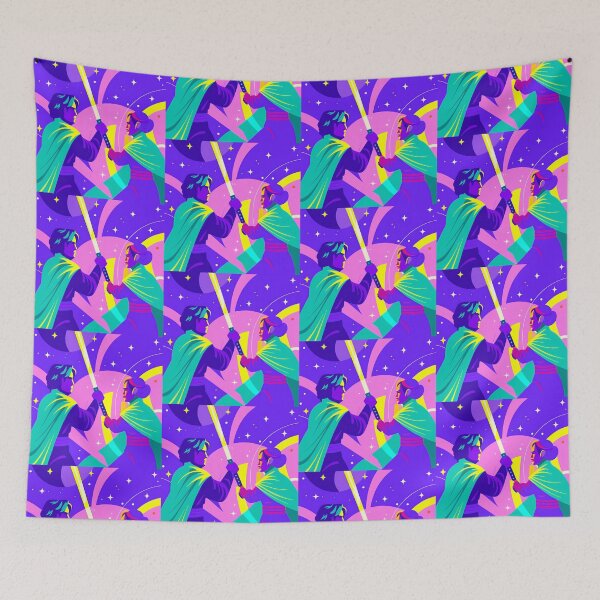 Item preview, Fight Love Vibrant Heroes Colorful Art Sci-Fi Futuristic designed and sold by ART ATTACK ZONE.