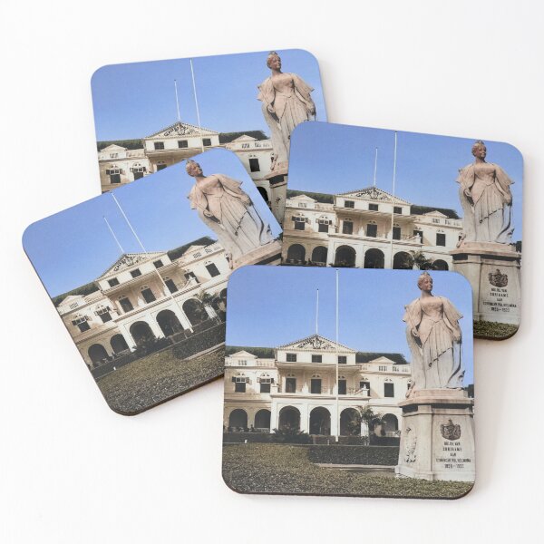 Item preview, Vintage Colorized Presidential Palace of Suriname designed and sold by JerryFrank.
