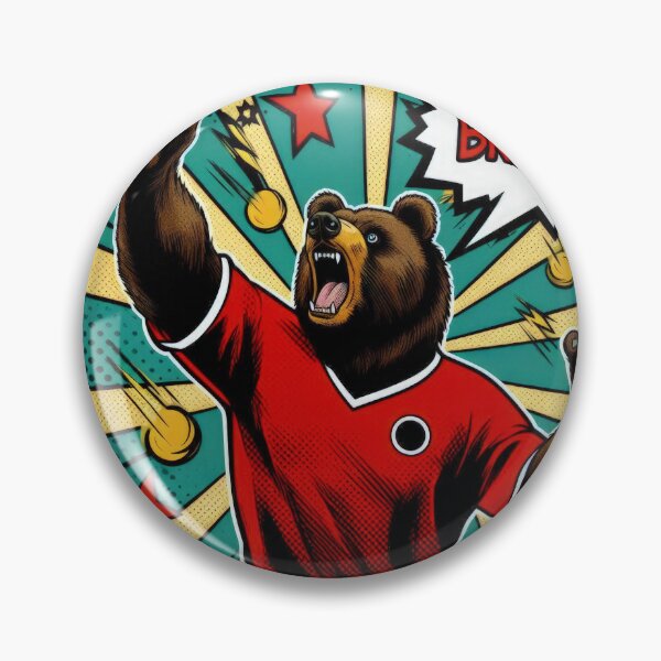 Item preview,  football soccer bear fan ,Sports,funny sports ,soccer art,animal playing soccer designed and sold by Expressions-Sel.