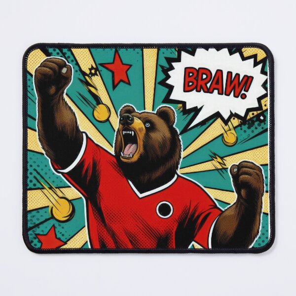 Item preview, football soccer bear fan ,Sports,funny sports ,soccer art,animal playing soccer designed and sold by Expressions-Sel.