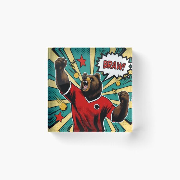 Item preview,  football soccer bear fan ,Sports,funny sports ,soccer art,animal playing soccer designed and sold by Expressions-Sel.
