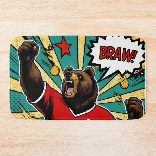 Item preview,  football soccer bear fan ,Sports,funny sports ,soccer art,animal playing soccer designed and sold by Expressions-Sel.