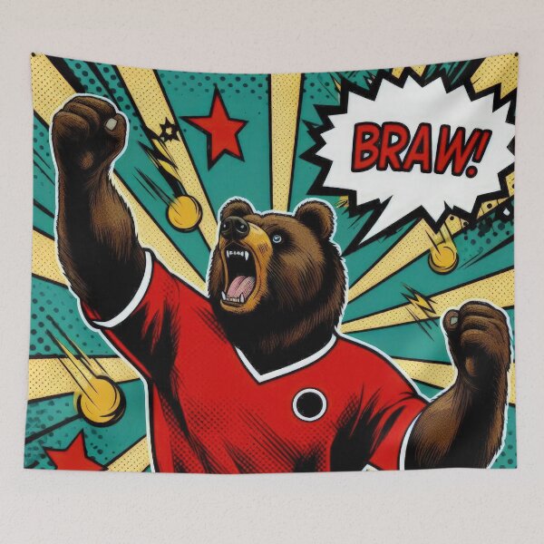 Item preview,  football soccer bear fan ,Sports,funny sports ,soccer art,animal playing soccer designed and sold by Expressions-Sel.