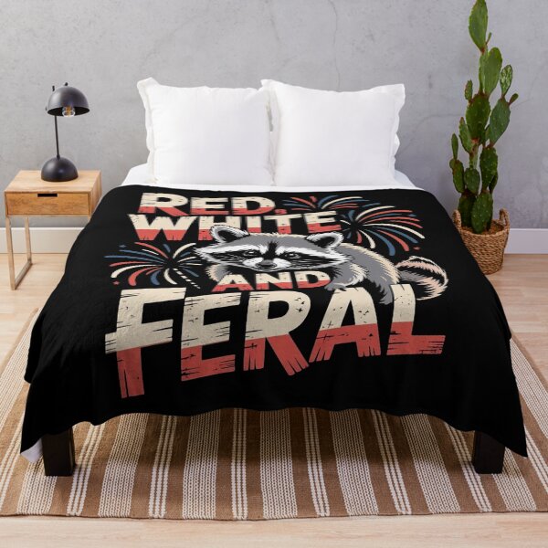 Item preview, Red White And Feral Racoon designed and sold by Redgiant87x.