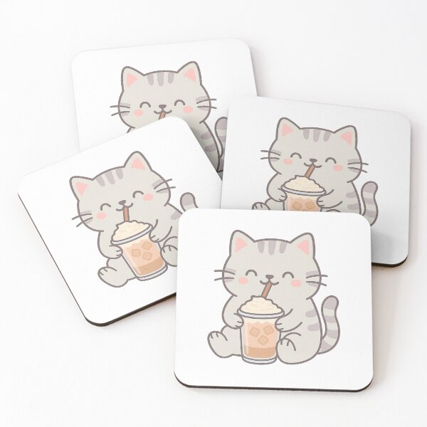 Item preview, Cat and Coffee designed and sold by stickers by isabel .