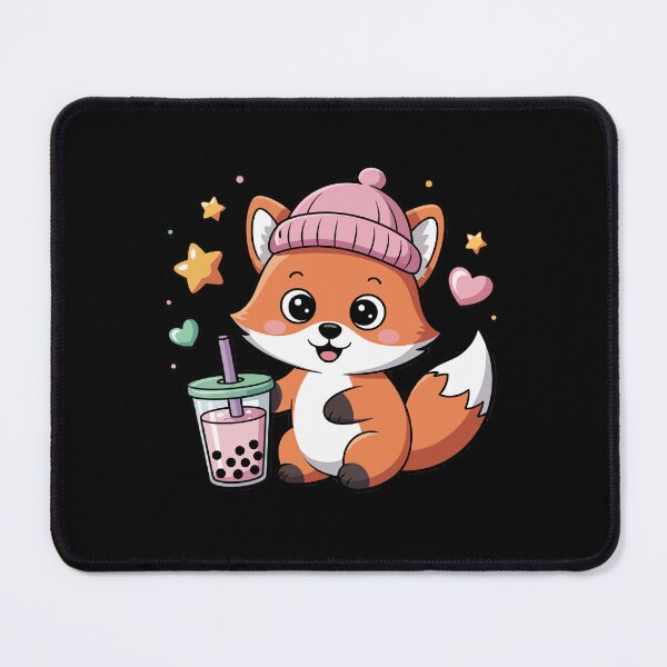 Item preview, fox with bubble tea designed and sold by jkrphoto.