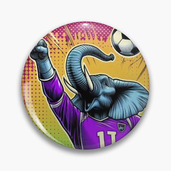 Item preview,  football soccer elephant with a football ,Sports,funny sports ,soccer art,animal playing soccer designed and sold by Expressions-Sel.