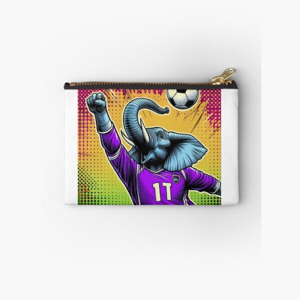 Item preview,  football soccer elephant with a football ,Sports,funny sports ,soccer art,animal playing soccer designed and sold by Expressions-Sel.