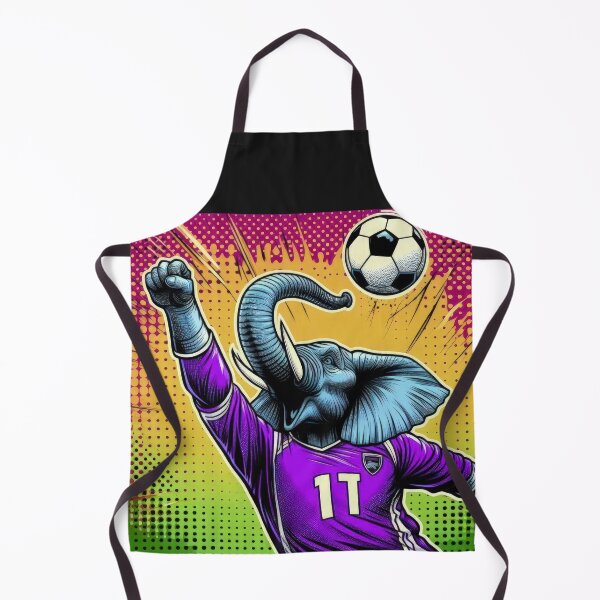 Item preview, football soccer elephant with a football ,Sports,funny sports ,soccer art,animal playing soccer designed and sold by Expressions-Sel.