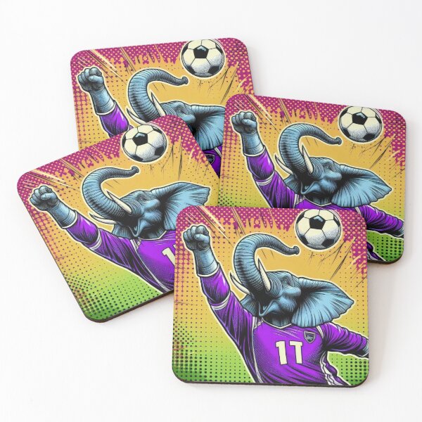 Item preview,  football soccer elephant with a football ,Sports,funny sports ,soccer art,animal playing soccer designed and sold by Expressions-Sel.
