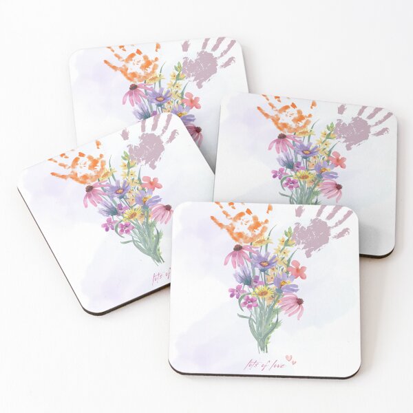 Item preview, Printable Flower Handprint Art | Mother's Day Gift from Kids | Grandma or Mom Keepsake | Birthday Handprint Craft for Children designed and sold by RudeCotton.