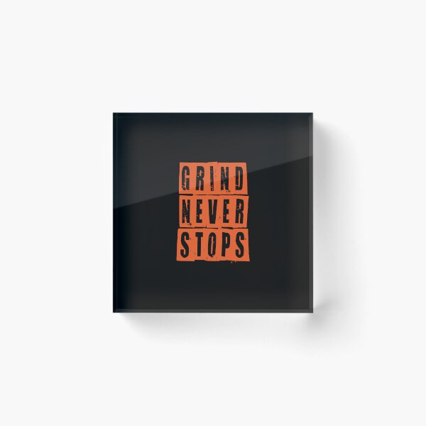 Item preview, Motivational Gym Quote | Grind Never Stops designed and sold by typoinspired.
