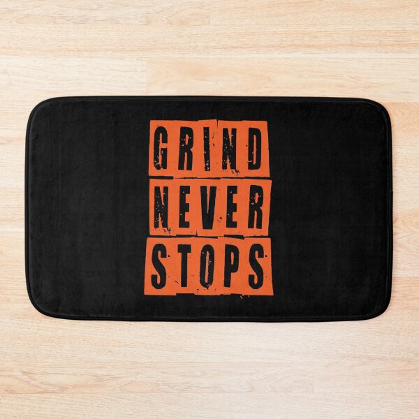 Item preview, Motivational Gym Quote | Grind Never Stops designed and sold by typoinspired.