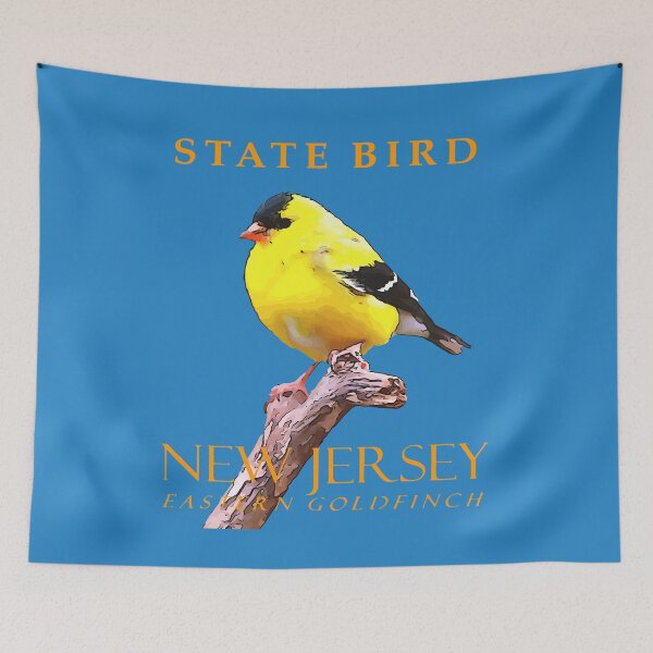 Item preview, New Jersey Territory Bird The Eastern Goldfinch 3 designed and sold by taiche.