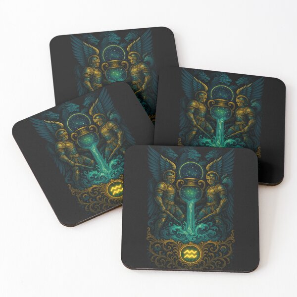 Item preview, Celestial Guardians of Aquarius designed and sold by Wandering Threads.