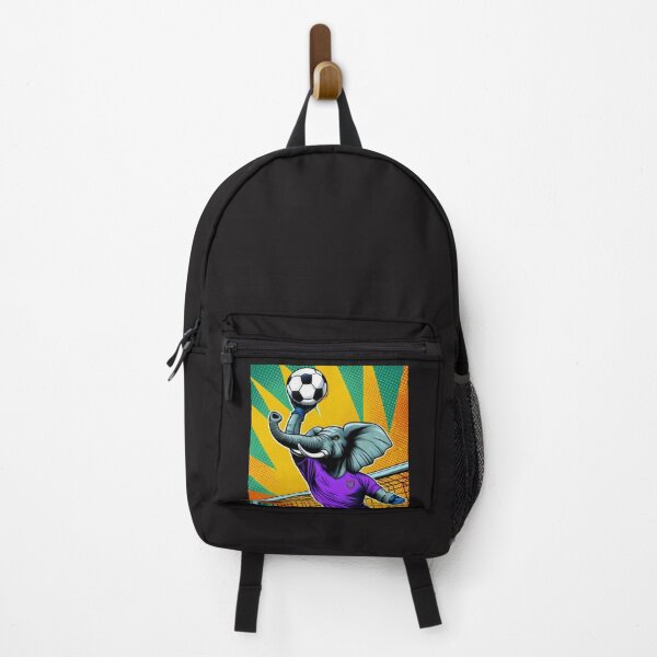 Item preview, football soccer elephant goalkeeper with a football ,Sports,funny sports ,soccer art,animal playing soccer designed and sold by Expressions-Sel.