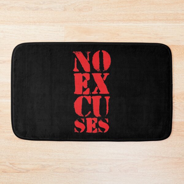 Item preview, Motivational Gym Quote | NO Excuses designed and sold by typoinspired.