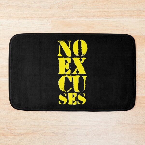 Item preview, Motivational Gym Quote | NO Excuses designed and sold by typoinspired.