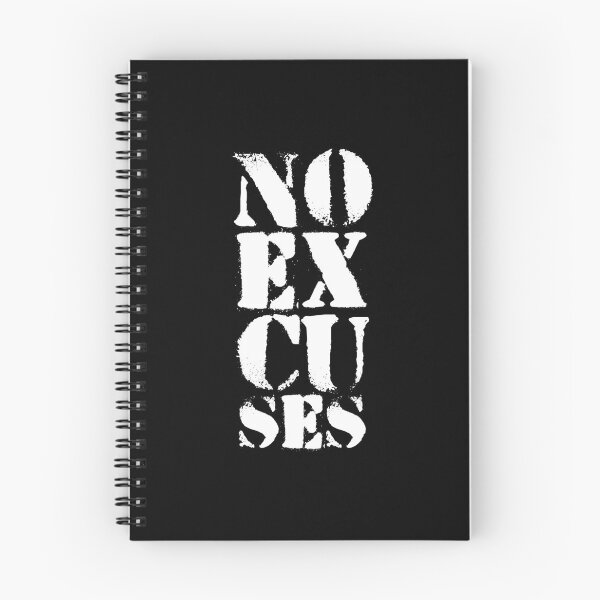 Item preview, Motivational Gym Quote | NO Excuses designed and sold by typoinspired.
