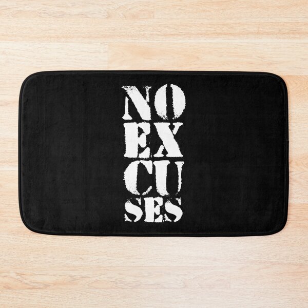 Item preview, Motivational Gym Quote | NO Excuses designed and sold by typoinspired.