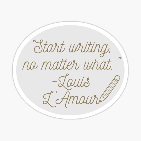 Item preview, Writing Quote designed and sold by ThreadSass.