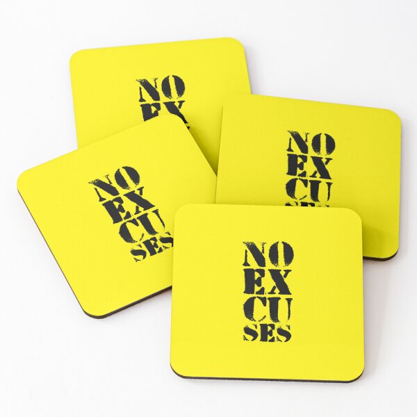 Item preview, Motivational Gym Quote | NO Excuses designed and sold by typoinspired.