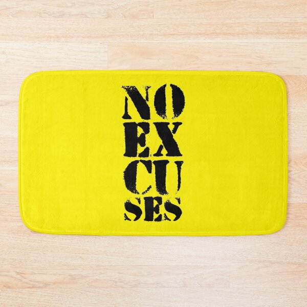 Item preview, Motivational Gym Quote | NO Excuses designed and sold by typoinspired.