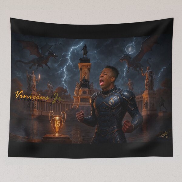 Item preview, "Vinicius Jr.: The Epic Champion – 15 Trophies of Glory" designed and sold by AnastasioManuel.