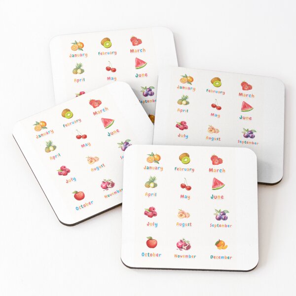 Item preview, Montessori Seasonal Fruits by Month Poster – Educational PRINTABLE for Kids – Kitchen or Bedroom Decor – Digital File designed and sold by RudeCotton.
