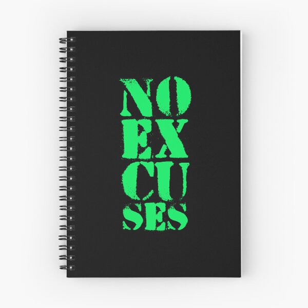 Item preview, Motivational Gym Quote | NO Excuses designed and sold by typoinspired.