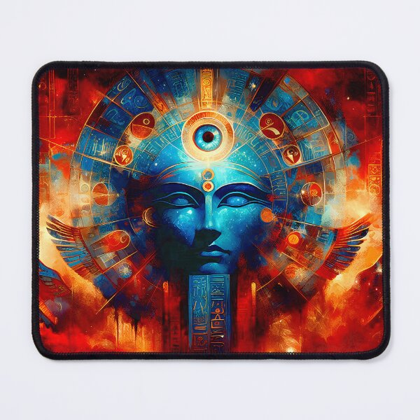 Item preview, Egyptian Zodiac: Amun-Ra | Celestial Egyptian Wall Art designed and sold by Stoneflower-Art.