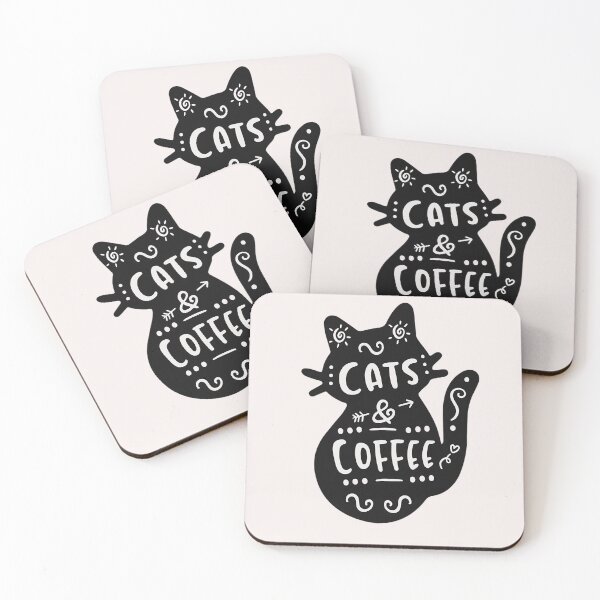 Item preview, Cats and Coffee designed and sold by Chelsipie.
