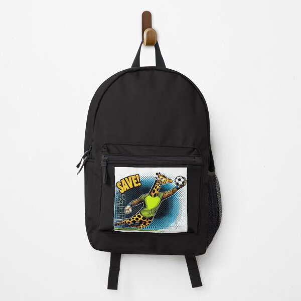 Item preview, football soccer giraffe goalkeeper with a football ,Sports,funny sports ,soccer art,animal playing soccer designed and sold by Expressions-Sel.