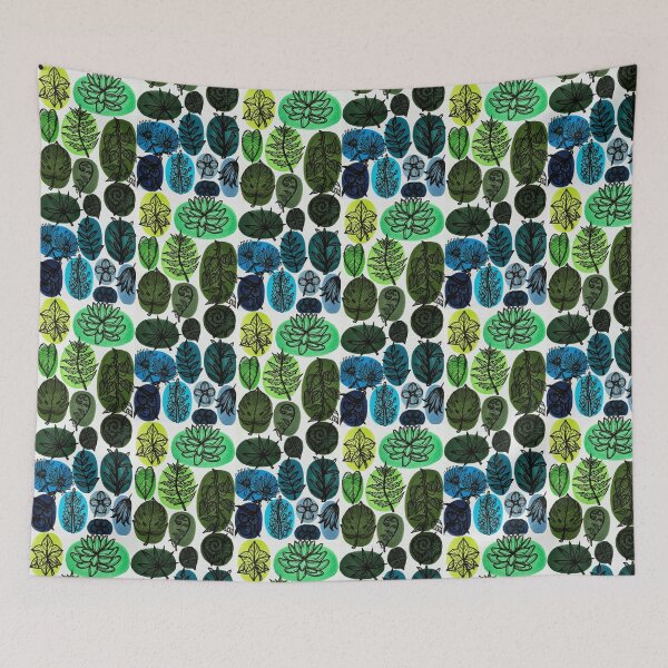 Item preview, Botanical Circles - Cool Tones designed and sold by StudioRosebud.