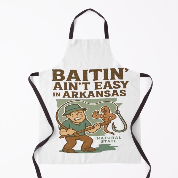 Item preview, Baitin’ Ain’t Easy – Funny Vintage Arkansas Fishing  designed and sold by Globalcitytees.