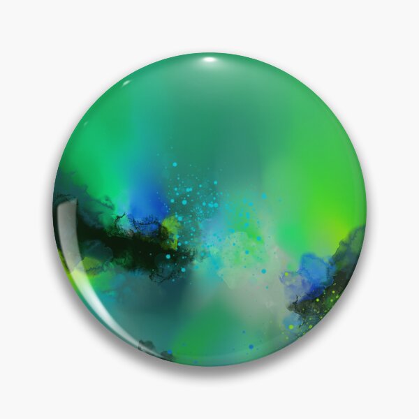Item preview, Emerald Dreamscape - Green Blue Abstract designed and sold by Joey Santiago.