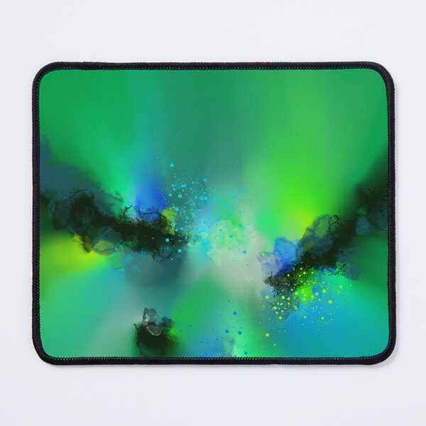 Item preview, Emerald Dreamscape - Green Blue Abstract designed and sold by Joey Santiago.