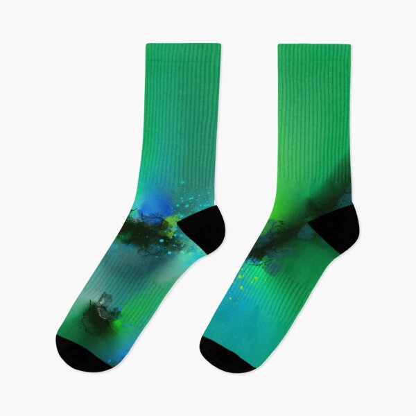 Item preview, Emerald Dreamscape - Green Blue Abstract designed and sold by Joey Santiago.