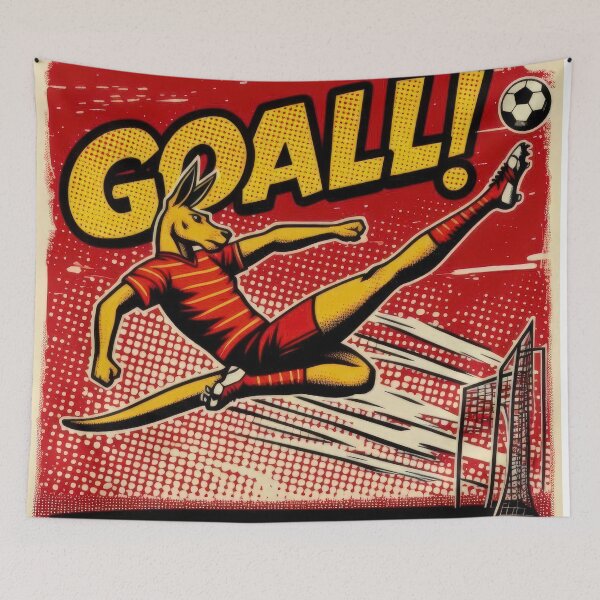 Item preview,  football soccer kangaroo top scorer with a football ,Sports,funny sports ,soccer art,animal playing soccer designed and sold by Expressions-Sel.
