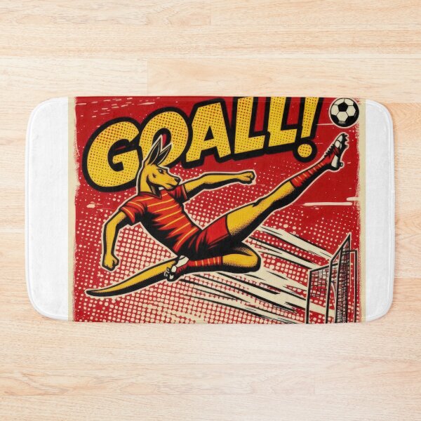 Item preview,  football soccer kangaroo top scorer with a football ,Sports,funny sports ,soccer art,animal playing soccer designed and sold by Expressions-Sel.